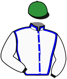 casaque portée par Senet J.F. jockey du cheval de course I LOVE ROSE FLOWER, information pmu ZETURF