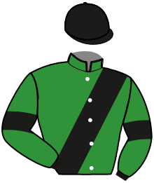 casaque portée par Dersoir-habib W. jockey du cheval de course FAKIR DU TRESOR, information pmu ZETURF