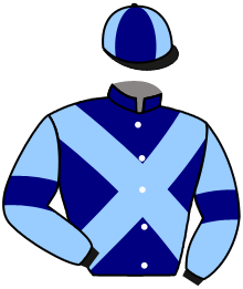 casaque portée par Zuliani L. jockey du cheval de course INVITE DE MARQUE, information pmu ZETURF