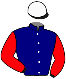 casaque portée par Ouvrie F. jockey du cheval de course COCCO BFC, information pmu ZETURF