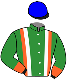 casaque portée par De Leeuw C. J. jockey du cheval de course KUBLAI KHAN, information pmu ZETURF casaque portée par De Leeuw C. J. jockey du cheval de course KUBLAI KHAN, information pmu ZETURF