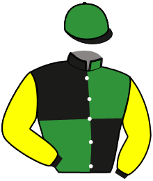 casaque portée par Guinhut F. jockey du cheval de course KELROC, information pmu ZETURF casaque portée par Guinhut F. jockey du cheval de course KELROC, information pmu ZETURF