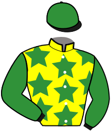 casaque portée par Blanchon I. P. jockey du cheval de course HULK DE TILLARD, information pmu ZETURF