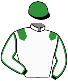 casaque portée par Lebouc Hug. jockey du cheval de course ALI, information pmu ZETURF