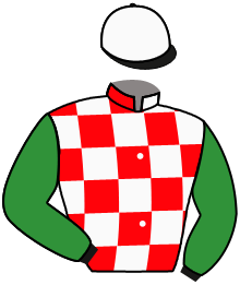 casaque portée par Lauron M. jockey du cheval de course KATALINA, information pmu ZETURF
