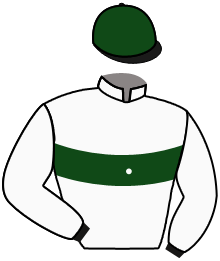 casaque portée par Le Quilleuc S. jockey du cheval de course FALBALA, information pmu ZETURF