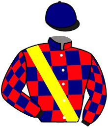 casaque portée par Levesque War. jockey du cheval de course ROCKENVOY, information pmu ZETURF