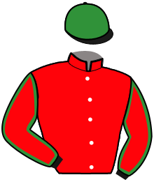 casaque portée par Thomain D. jockey du cheval de course LOULOU DES OUBEAUX, information pmu ZETURF