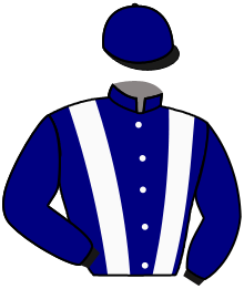 casaque portée par Thomas Ron. jockey du cheval de course EN PLEIN AIR, information pmu ZETURF