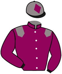 casaque portée par Piccone T. jockey du cheval de course LELENTHA, information pmu ZETURF