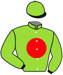 casaque portée par Vogt Mlle S. jockey du cheval de course TRENO, information pmu ZETURF