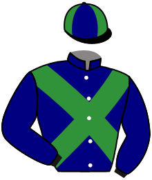 casaque portée par Guyon M. jockey du cheval de course PRINCESSE BOBBY, information pmu ZETURF