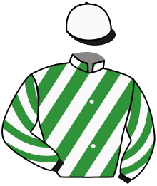 casaque portée par Nicco Mlle A. jockey du cheval de course KAVAKNEY, information pmu ZETURF