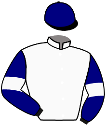 casaque portée par Thomas Ron. jockey du cheval de course ANUQUET, information pmu ZETURF