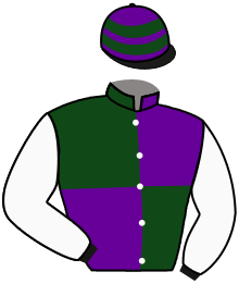 casaque portée par Thomas Ron. jockey du cheval de course LADY LOU, information pmu ZETURF