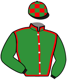 casaque portée par Peltier S. jockey du cheval de course JUST BEAUTIFUL, information pmu ZETURF