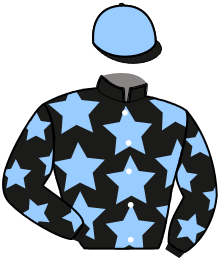 casaque portée par Bouyer G. jockey du cheval de course KRONOS DE BUSSET, information pmu ZETURF