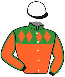 casaque portée par Brouwer D. jockey du cheval de course LIBERO DE LAUMONT, information pmu ZETURF