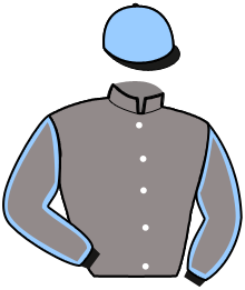 casaque portée par Verriere L. jockey du cheval de course LEJACK DERIG, information pmu ZETURF