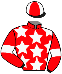 casaque portée par Martin G. jockey du cheval de course GET UP DES PLAINES, information pmu ZETURF