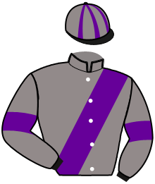 casaque portée par Marin G. jockey du cheval de course JE T'AIME, information pmu ZETURF