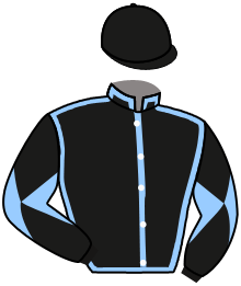 casaque portée par Baron Axe. jockey du cheval de course CAPTAINEFLY, information pmu ZETURF