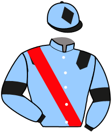 casaque portée par Mekouche Mlle A. jockey du cheval de course LA FILLE DE BERLIN, information pmu ZETURF casaque portée par Mekouche Mlle A. jockey du cheval de course LA FILLE DE BERLIN, information pmu ZETURF