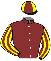 casaque portée par Roussel And. jockey du cheval de course LAST CHANCE, information pmu ZETURF