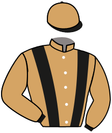casaque portée par Eyquem Jb. jockey du cheval de course MON BEL CANTO, information pmu ZETURF
