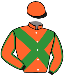 casaque portée par Metivier E. jockey du cheval de course SOMMERIUS, information pmu ZETURF