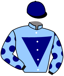 casaque portée par Plateaux J. jockey du cheval de course MAGIC ALYSIA, information pmu ZETURF