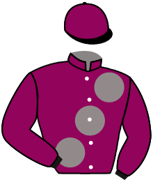 casaque portée par Piccone T. jockey du cheval de course MERCI ELIE, information pmu ZETURF casaque portée par Piccone T. jockey du cheval de course MERCI ELIE, information pmu ZETURF