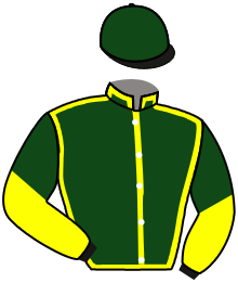 casaque portée par Journiac H. jockey du cheval de course YURINOV, information pmu ZETURF