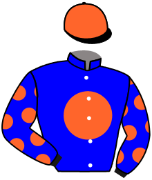 casaque portée par Pasquier S. jockey du cheval de course MARTIAL ART, information pmu ZETURF