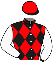 casaque portée par Collette A. jockey du cheval de course HOLERO LOVE, information pmu ZETURF