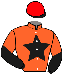 casaque portée par Honore A. jockey du cheval de course KANDIE DU BASSIN, information pmu ZETURF