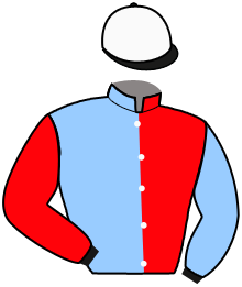 casaque portée par Carboni Luc. jockey du cheval de course LA FLUTE, information pmu ZETURF