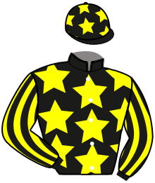 casaque portée par Bezier M. jockey du cheval de course LAWRENCE D'ARABIE, information pmu ZETURF casaque portée par Bezier M. jockey du cheval de course LAWRENCE D'ARABIE, information pmu ZETURF