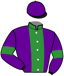 casaque portée par Hugues J. F. jockey du cheval de course HARIBO DU THIOLET, information pmu ZETURF casaque portée par Hugues J. F. jockey du cheval de course HARIBO DU THIOLET, information pmu ZETURF