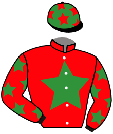 casaque portée par Lefebvre Mr C. jockey du cheval de course KOUROUKOUKOU, information pmu ZETURF