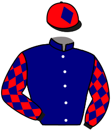 casaque portée par De Giles F. jockey du cheval de course KATELL DES BLINS, information pmu ZETURF