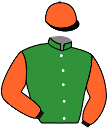 casaque portée par Vandamme Luc. jockey du cheval de course KUFLOWER DE COUELY, information pmu ZETURF