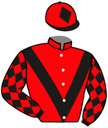 casaque portée par Moriceau A. jockey du cheval de course KOM ECTOT, information pmu ZETURF