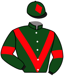 casaque portée par Zuliani A. jockey du cheval de course KARTIER LIBRE, information pmu ZETURF
