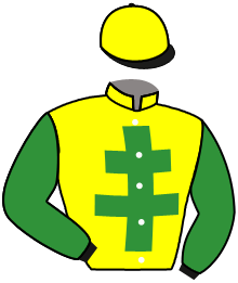 casaque portée par Joubert Mme C. jockey du cheval de course LA TOUR EIFFEL, information pmu ZETURF