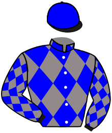 casaque portée par Mouesan H. jockey du cheval de course BOETTI, information pmu ZETURF
