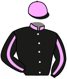 casaque portée par Seguy V. jockey du cheval de course CALON LAN, information pmu ZETURF