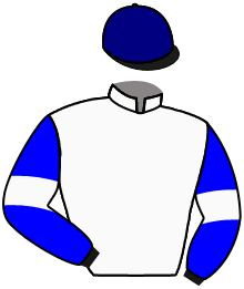 casaque portée par Mekouche Mlle A. jockey du cheval de course PIC DU MIDI, information pmu ZETURF