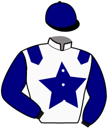 casaque portée par Seguin Q. jockey du cheval de course LISTED VOIRONS, information pmu ZETURF