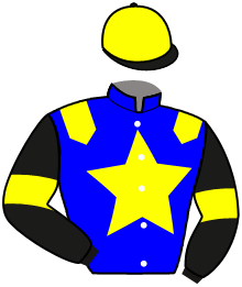 casaque portée par Martin G. jockey du cheval de course LYXIE KNIGHT, information pmu ZETURF